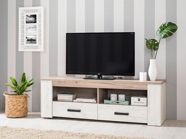 KOMODA POD TELEVIZI, barvy dubu, barvy stříbrného dubu, 151,5/49,5/43,5 cm Ti'me - TV stolky & komody pod TV