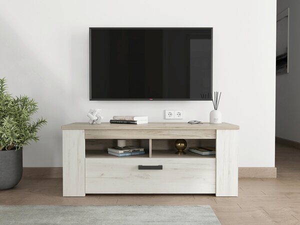 KOMODA POD TELEVIZI, barvy stříbrného dubu, 122,5/49,5/43,5 cm Ti'me - TV stolky & komody pod TV