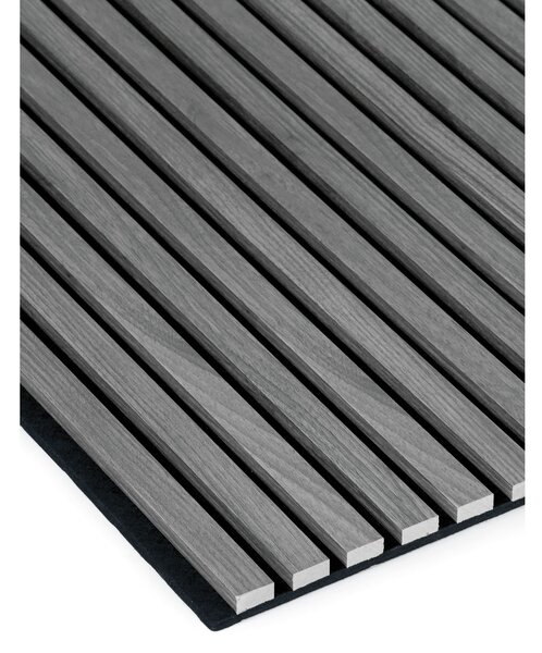 Dřevěný akustický panel, 2400 x 600 mm, B2BP009, balení 5 ks, dub grafitový