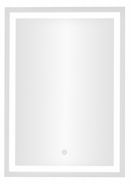 Zrcadlo do koupelny LED nástěnné 50x70 cm 3 barvy dotykový spínač ModernHome
