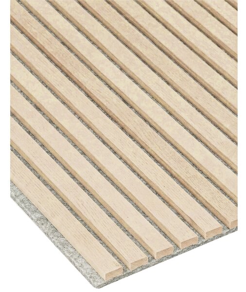 Dřevěný akustický panel, 2400 x 600 mm, B2BP003, dub