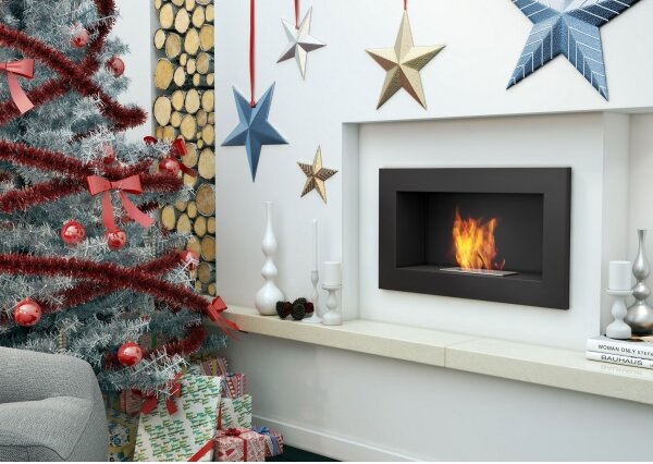 Kratki GOLF/CZARNY/TUV - Vestavěný BIO krb GOLF 37,4x64,8 cm 1kW černá