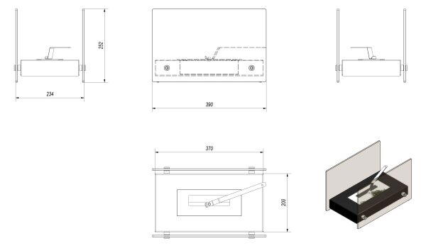 Kratki HOTEL/MINI/BIALY/TUV - BIO krb HOTEL/MINI 25,2x39cm 1kW bílá