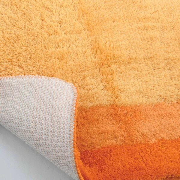 Spirella koupelnová předložka BALANCE, oranžová, polyester, protiskluzová
