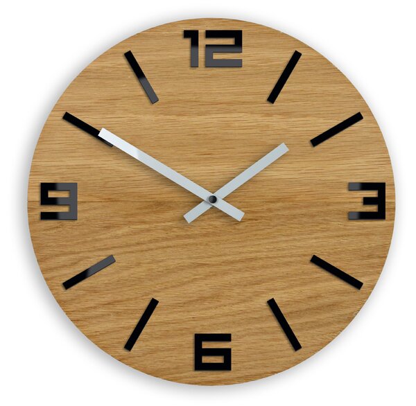 Nástěnné hodiny ModernClock béžové 33,5 cm