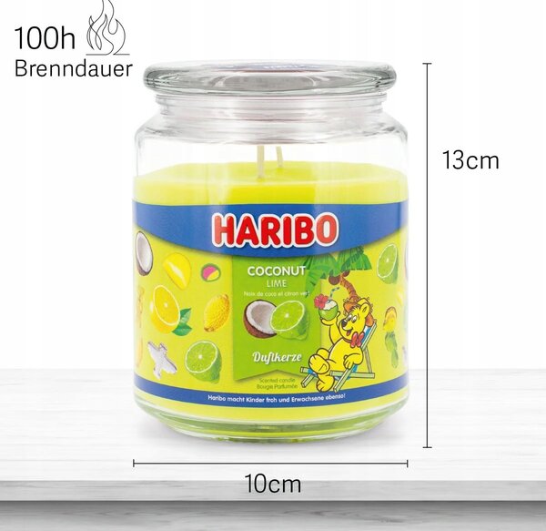 Parafínová vonná svíčka Coconut Lime Haribo 1 ks