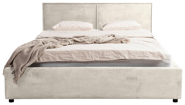 ČALOUNĚNÁ POSTEL, 140/200 cm, krémová P & B - Postele s úložným prostorem, Online Only