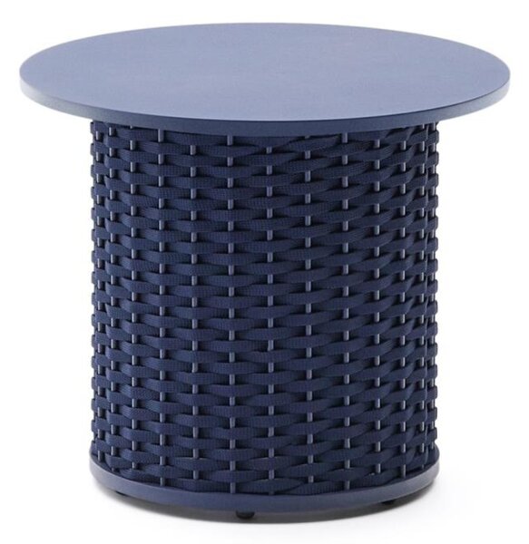 Modrý zahradní odkládací stolek Kave Home Sedalis 50 cm