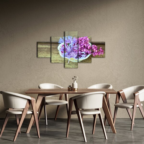 Obraz dekorace s levandulí (125x70 cm)