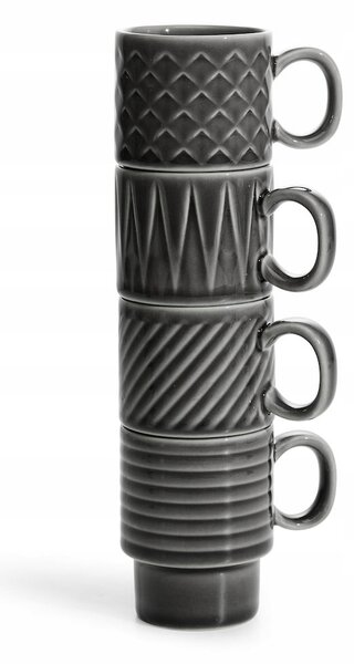 RETRO šálky na espresso 4 ks SAGAFORM DÁREK