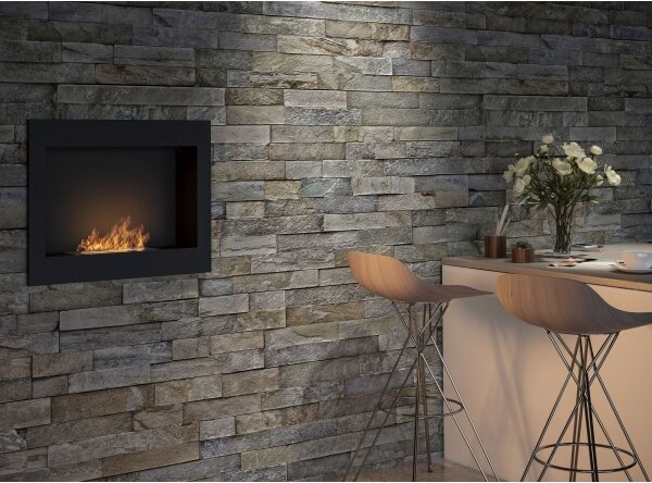 InFire - Vestavěný BIO krb 49x60 cm 3kW černá