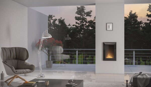 InFire - Vestavěný BIO krb 79x55 cm 3kW černá