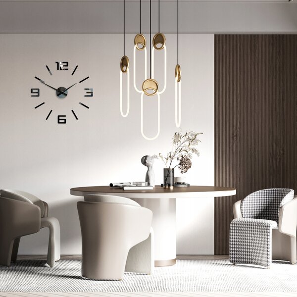 Nástěnné hodiny ModernClock černé 60 cm