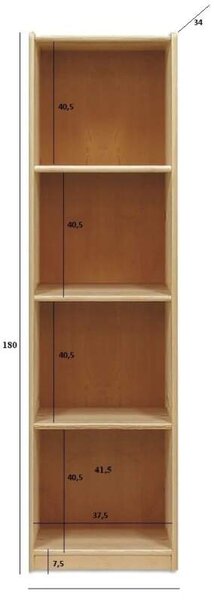 Drewmax KW130 dřevěný kredenc masiv borovice