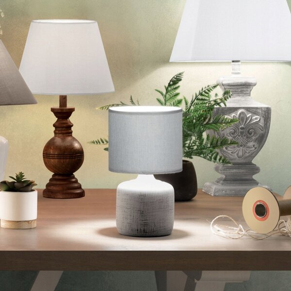 Stolní lampa Atmosphera stolní lampy šedá 40 W