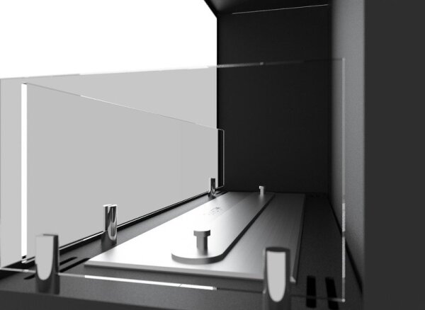 InFire - Rohový BIO krb 45x90 cm 3kW černá