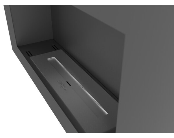 InFire - Nástěnný BIO krb 44x91 cm 3kW černá