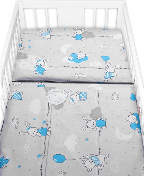 Sada povlečení Baby Nellys 100 x 135 cm modrá
