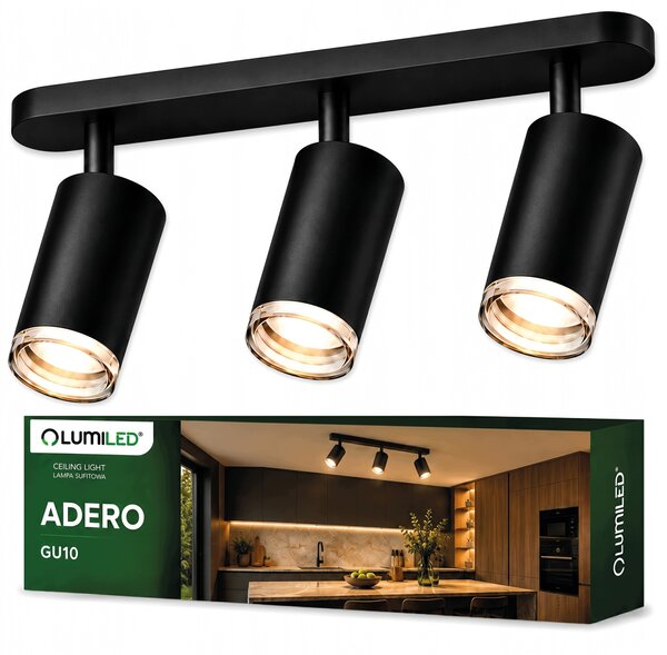 Oválné svítidlo Lumiled černé