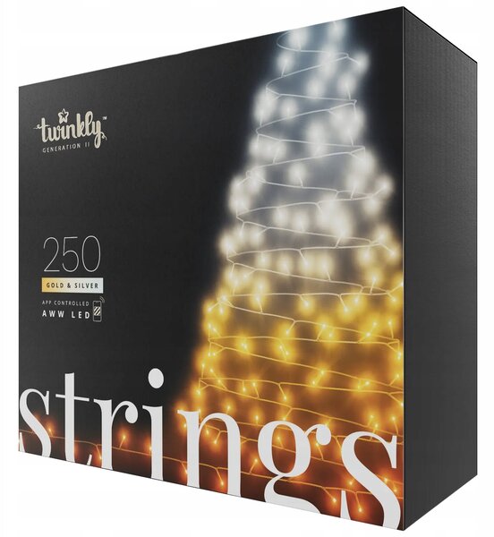 Vánoční osvětlení na stromeček Twinkly pro vnitřní použití 20 m, 201 - 300 světýlek