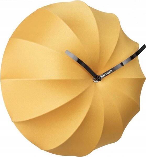 DÁREK Nástěnné hodiny Karlsson Stretch žluté 40cm KA5792YE