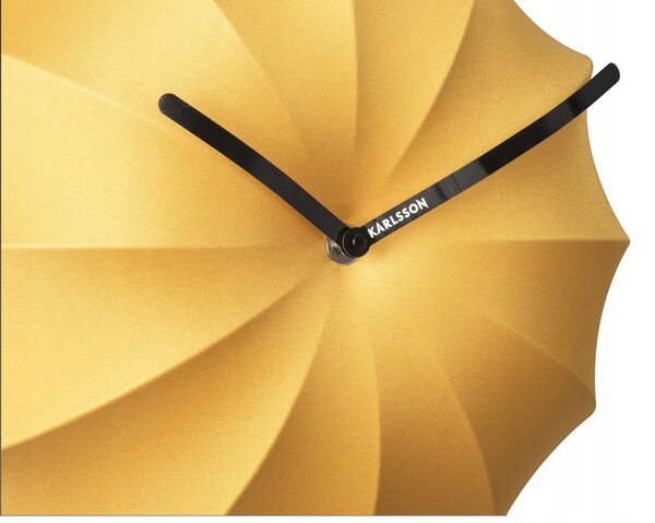 DÁREK Nástěnné hodiny Karlsson Stretch žluté 40cm KA5792YE