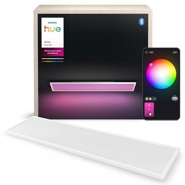 LED panel obdélníkový Philips Hue 120 x 4,8 cm bílý