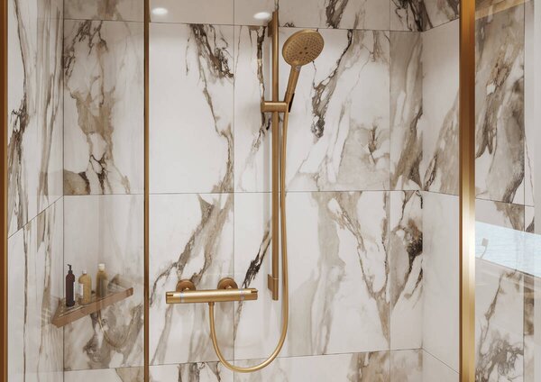Hansgrohe Ecostat Comfort sprchový termostat na stěnu, kartáčovaný bronz 13116140