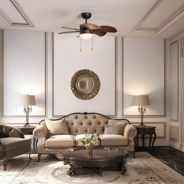 ZEVENTI - Stropní ventilátor FAMARA 1xE14/60W/230V