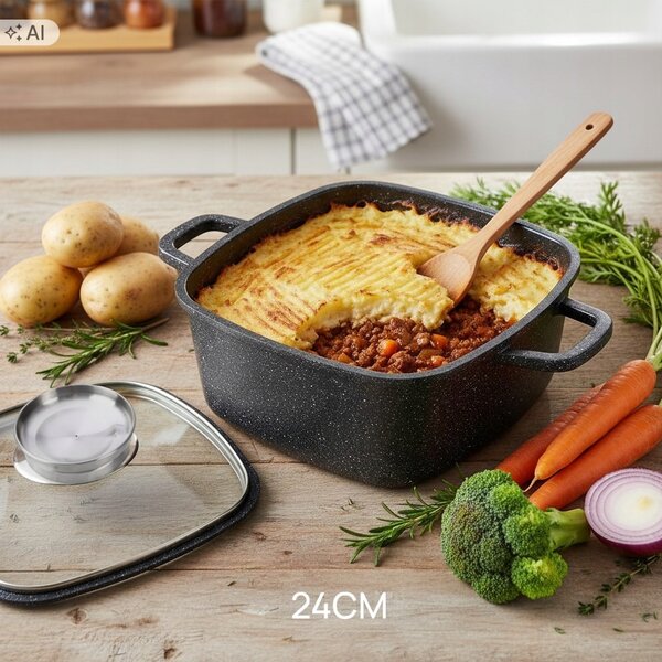Hrnec tradiční Masterpan Hrnec hliníkový s mramorovým povrchem, 4,5 l