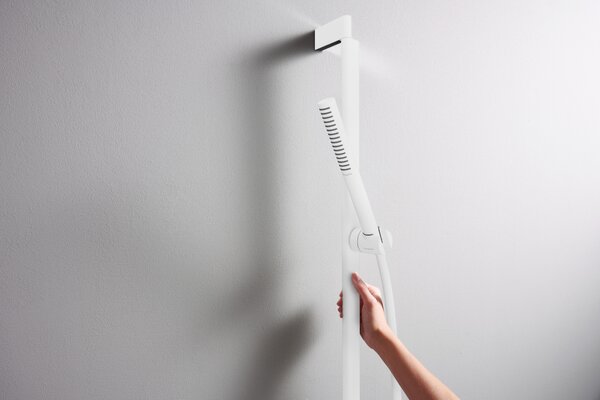 Hansgrohe Pulsify S tyčová ruční sprcha 100 1jet EcoSmart, matná bílá 24125700