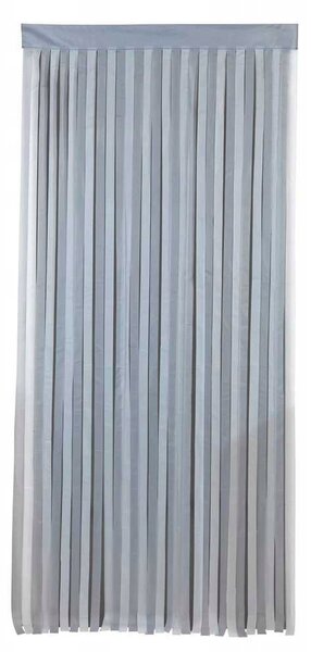 Závěs na dveře Maximex, polyester, 90 x 200 cm, bílo-šedý, pruhy