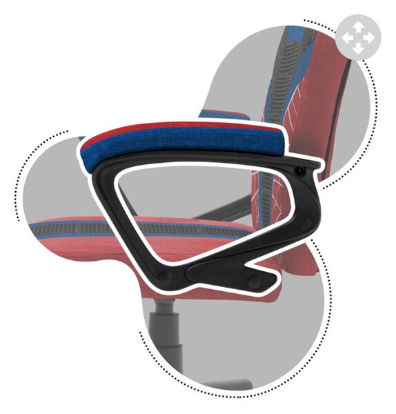 Dětská herní židle Ranger - 1.0 Spider Mesh