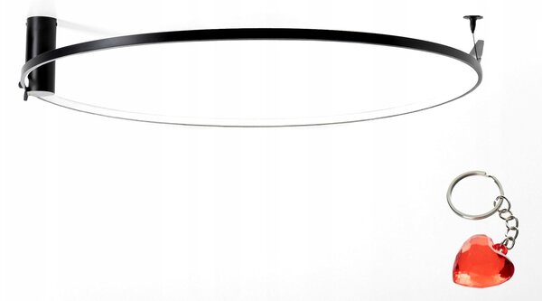 Zuma Line Stropní svítidlo závěsné kulaté LED 40W HORIK černé 89429-90BK