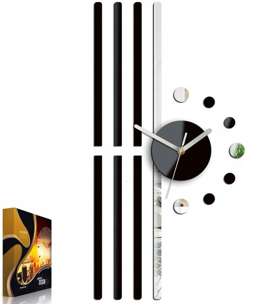 Nástěnné hodiny ModernClock černé 30 cm