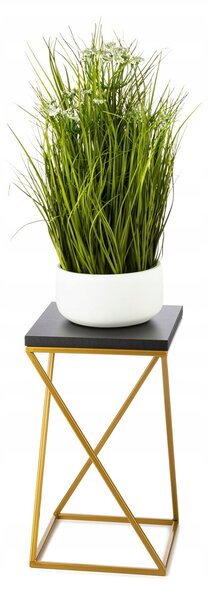 HowHomely kovový Držák Na Květináč 40 cm