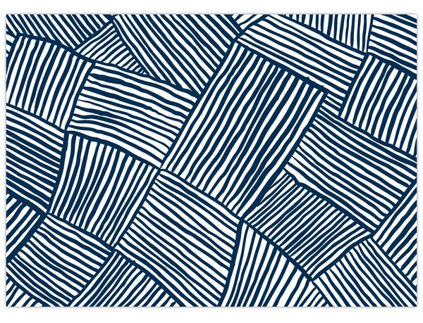 Skleněný obraz - 3D linie (70x50 cm)