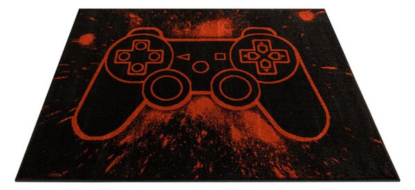 Koberec Lima G932A Gamepad černý / světlečervený