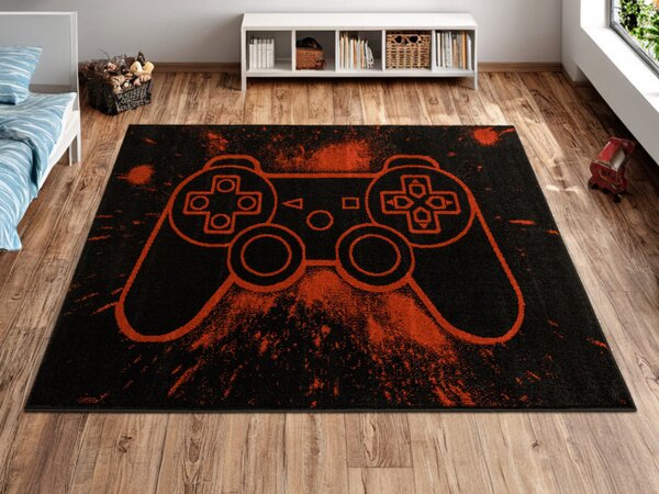 Koberec Lima G932A Gamepad černý / světlečervený