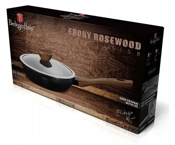 Tradiční pánev Berlinger Haus Ebony Rosewood 24 cm s granitovým povrchem