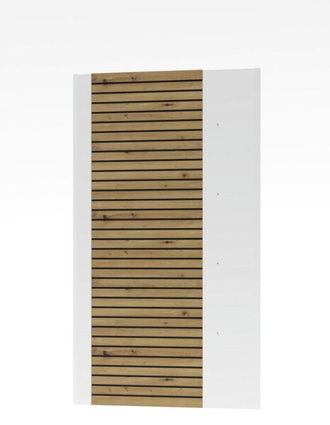 NÁSTĚNNÝ PANEL, bílá, dub artisan, 84/147/4 cm Hom`in - Nástěnné police
