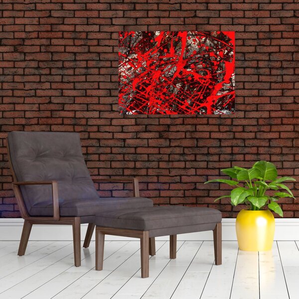 Skleněný obraz - Expresivní abstrakce (70x50 cm)