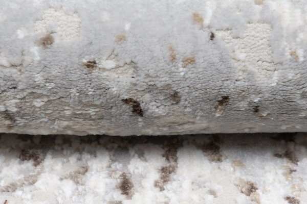 Makro Abra Kusový koberec SAHARA K907D Abstraktní krémový světle šedý Rozměr: 80x150 cm