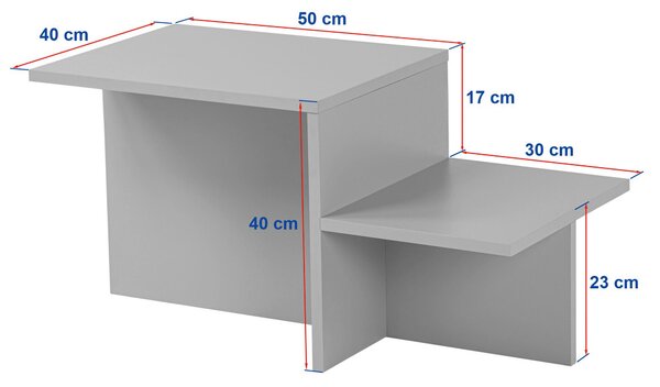 KONFERENČNÍ STOLEK, krémová, kompozitní dřevo, 80/40/40 cm MID.YOU - Online Only konferenční stolky, Online Only