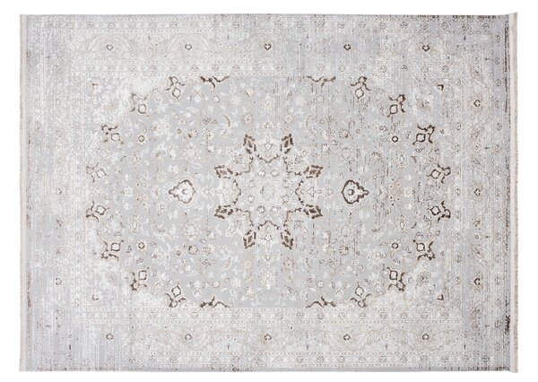 Makro Abra Kusový koberec SAHARA K892D Klasický světle šedý bílý Rozměr: 80x150 cm