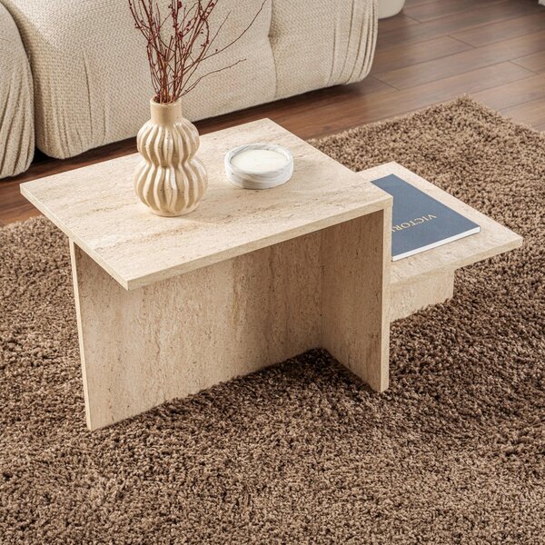 KONFERENČNÍ STOLEK, krémová, kompozitní dřevo, 80/40/40 cm MID.YOU - Online Only konferenční stolky, Online Only
