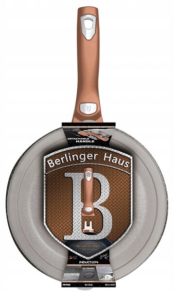 Pánev Berlinger Haus 28 cm mramorová s poklicí a odnímatelnou rukojetí