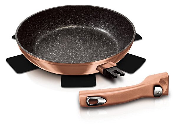 Pánev Berlinger Haus 28 cm mramorová s poklicí a odnímatelnou rukojetí