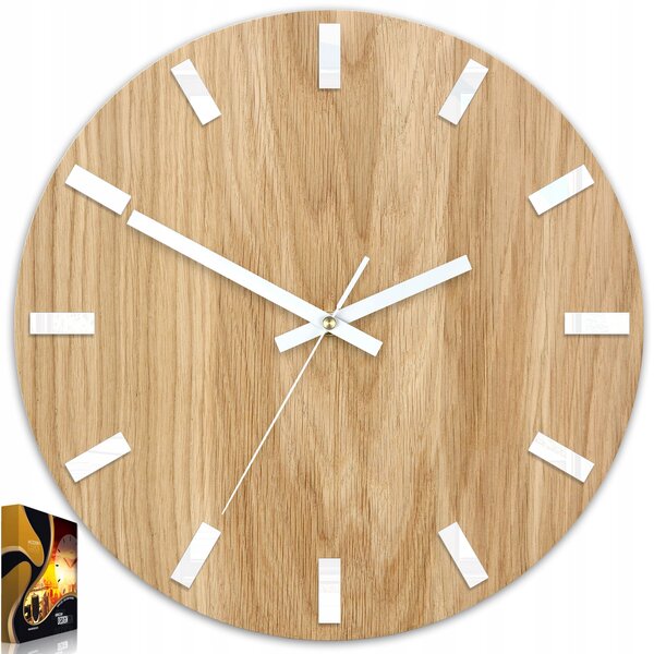 Nástěnné hodiny Simple dřevěné 33cm tiché