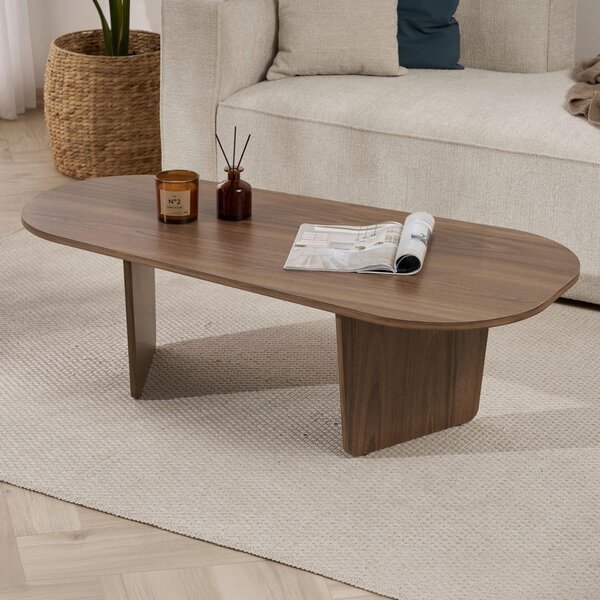 KONFERENČNÍ STOLEK, barvy vlašských ořechů, kompozitní dřevo, 130/65/40 cm MID.YOU - Konferenční stolky, Online Only